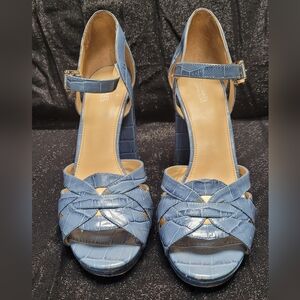 Michael Kors Blue Strappy Heels